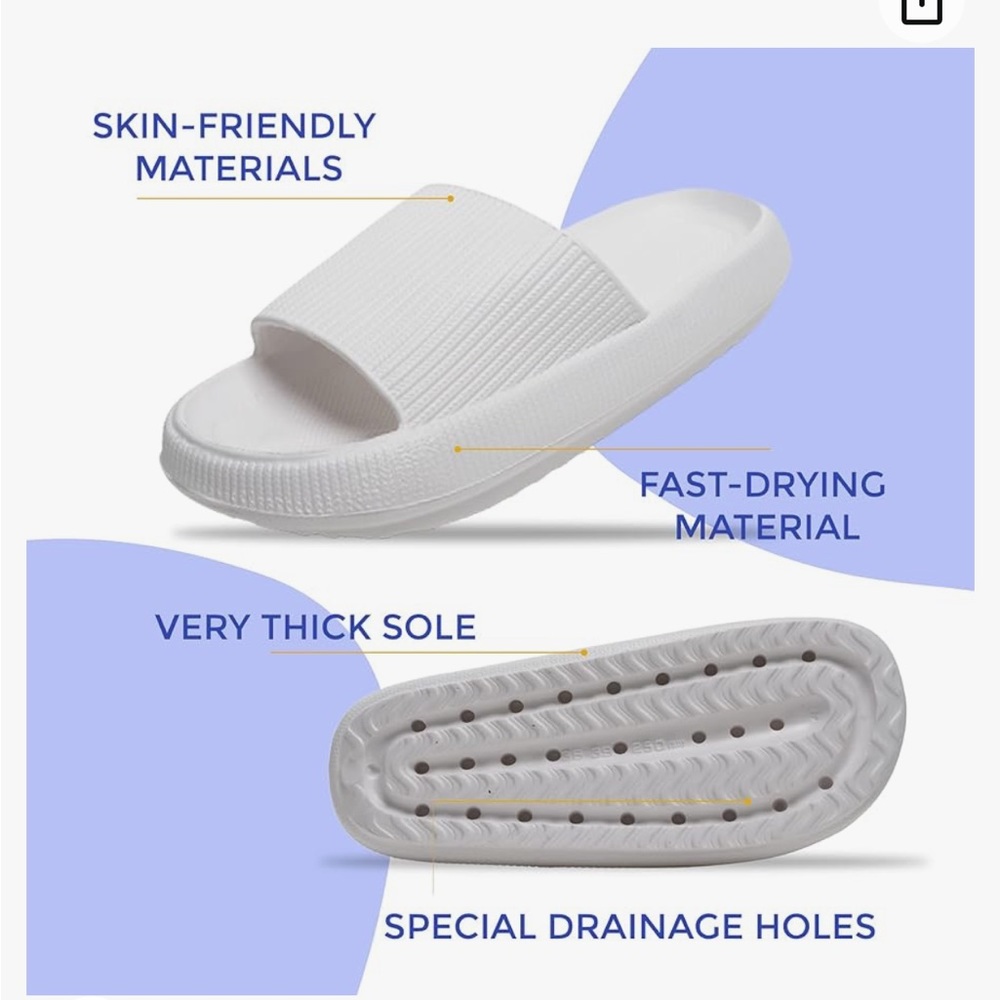 White “TheCloudies” Cloud Slides For Women And Men